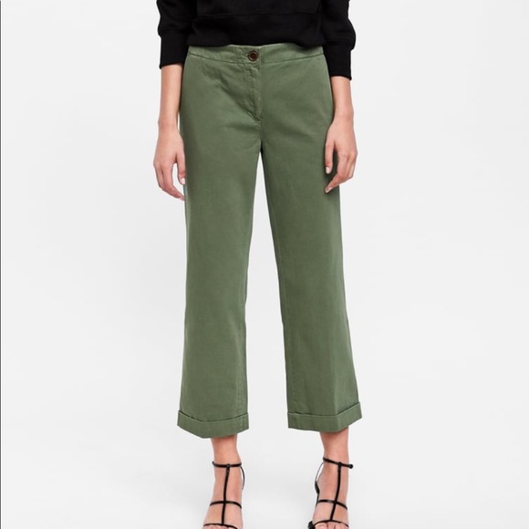 Zara Olive Green Joggers - Picture 3 of 15